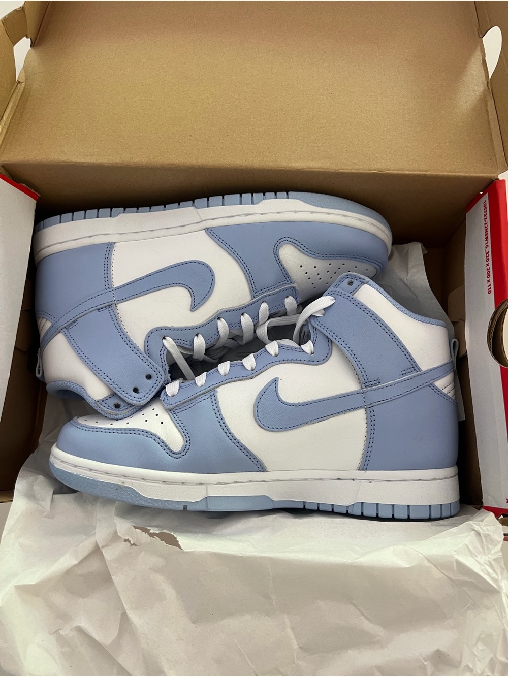 Nike dunk High-Top Sneakers white/alimuminium women’s 7.5 NWB